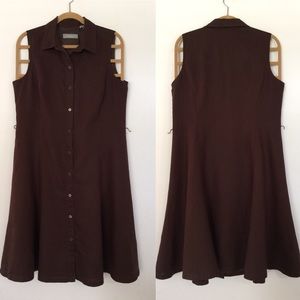 Liz Claiborne linen dress size 14 sleeveless Fall